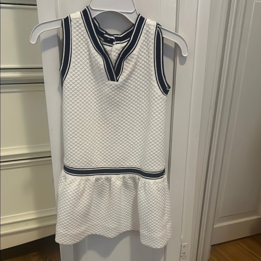 Janie and Jack White and Navy Casual Dress